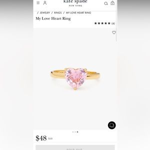 ISO kate spade my love heart ring size 5 or 6